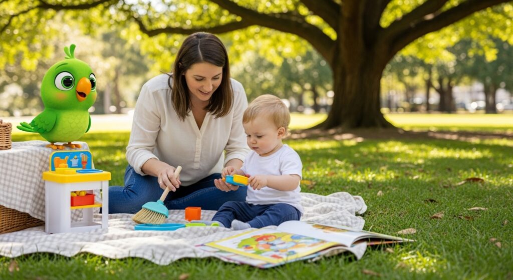 How to Encourage Clear Pronunciation Through Chore Play (chore play, toddler speech clarity) – Tiny Talkers